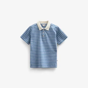 Stribet jersey poloshirt - Kids - Dusty Blue | 101175 Otto