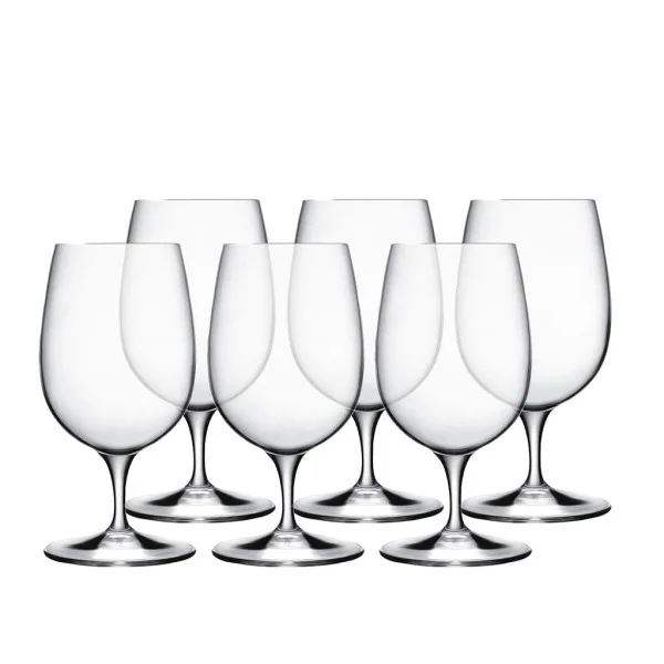 Luigi Bormioli – Palace ølglas på fod 42 cl. (6 stk.)