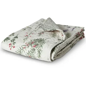 Picnic tæppe – Flora offwhite (130×170 cm)