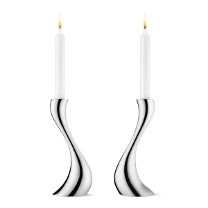 Georg Jensen – Mellem Cobra lysestager (2 stk.)