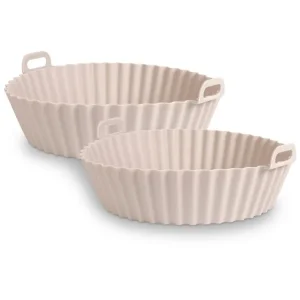Airfryer – Runde silikoneforme 16 og 20 cm
