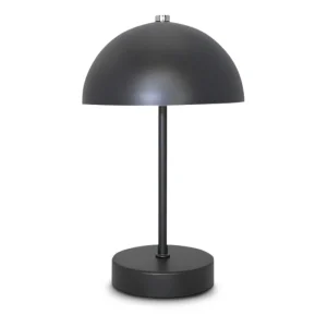 Genopladelig bordlampe med touch – sort 25,5 cm