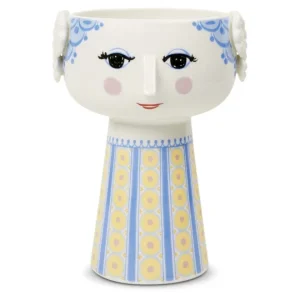 Bjørn Wiinblad – Eva vase i blå (18,5 cm)