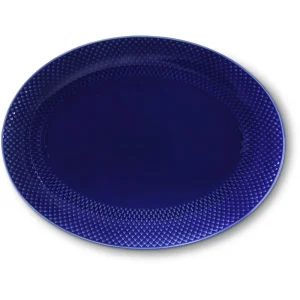 Rhombe Color – Mørkeblå serveringsfad (35 x 26,5 cm)
