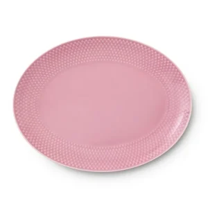 Rhombe Color – Ovalt Rosa Serveringsfad
