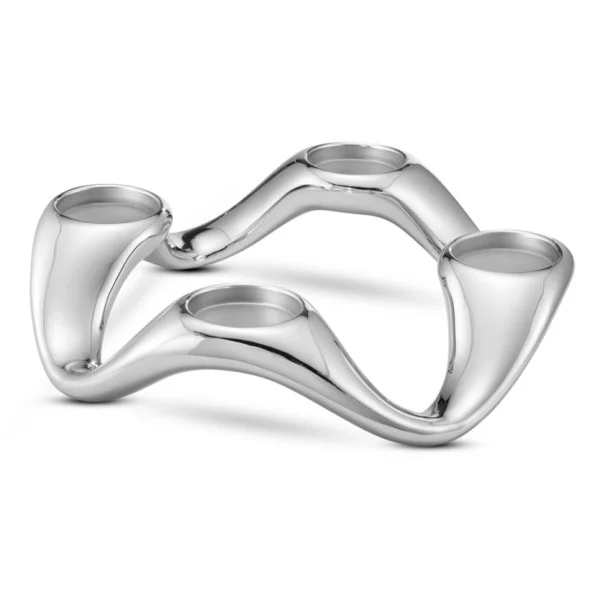 Georg Jensen – Cobra lysestage til 4 bloklys - Billede 3