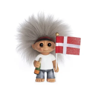 Lykketrold – Studenten (rød hue, 9 cm)