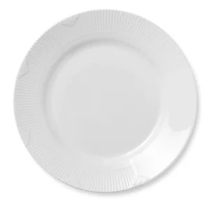 Hvid Elements tallerken 28 cm.