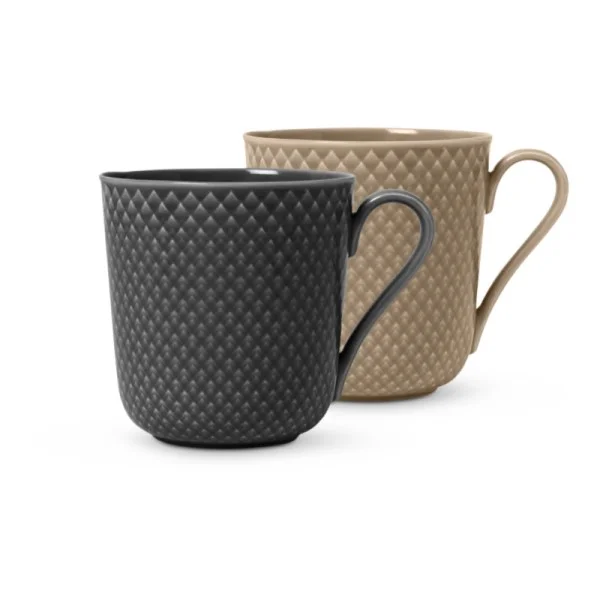 Lyngby Porcelæn – Rhombe Earth krus ler/skifer