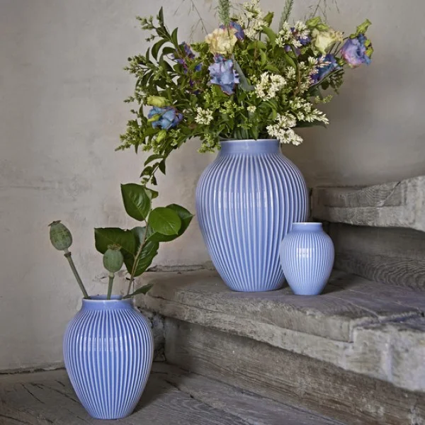 Knabstrup – Lavendelblå vase (20 cm) - Billede 3