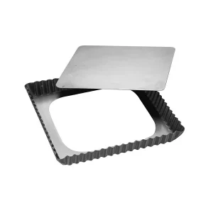 Patisse Silvertop – kvadratisk tærteform m/løs bund – 21 cm.