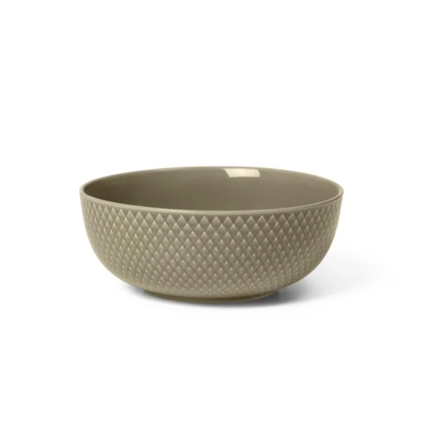 Lyngby Porcelæn – Rhombe Earth skål ler (15,5 cm)