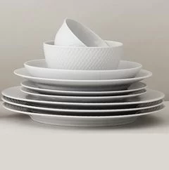 Lyngby Rhombe suppe tallerken – 23 cm - Billede 3